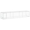 vidaXL Chicken Yard Silver 500 x 100 x 100 cm Galvanised Steel