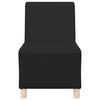 vidaXL Modular Sofa Unit Armless Black 55 x 74 x 82 cm Faux Leather