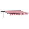 vidaXL Manual Awning Frame with LEDs 3 x 2.5 m