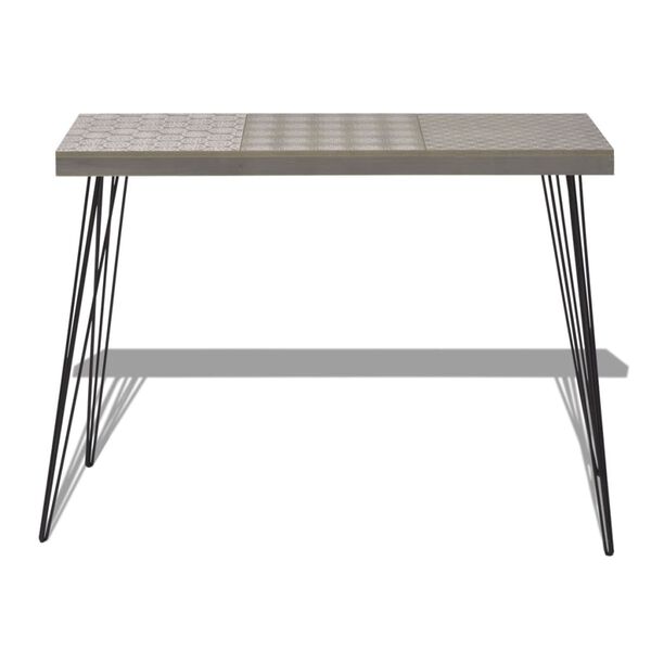 vidaXL Console Table 90x30x71.5 cm Grey