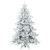 vidaXL Artificial Hinged Christmas Tree White 240 cm PVC and Steel