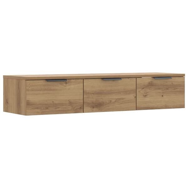 vidaXL Wall Cabinet Artisan Oak 102x30x20 cm Engineered Wood