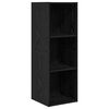 vidaXL TV Cabinet Set Wall-mounted 4 pcs Black Oak Engineered Wood