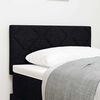 vidaXL Headboard with LED Strip Lights Adjustable Black 80 cm Fabric