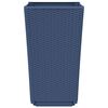 vidaXL Garden Planters 4 pcs Blue Grey 32.5x32.5x57 cm PP