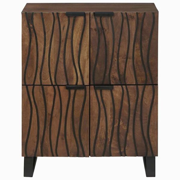 vidaXL Media Storage Cabinets & Racks Brown 60 x 33.5 x 75 cm