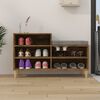 vidaXL Shoe Cabinet Smoked Oak 102x36x60 cm Engineered Wood
