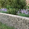 vidaXL Gabion Raised Bed Galvanised Steel 1000x100x20 cm