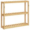 vidaXL Bathroom Shelf 3-Tier Wall-mounted 60x15x54 cm Bamboo