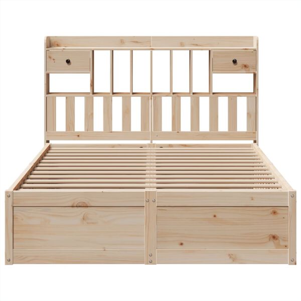 vidaXL Bed Frame without Mattress 140x200 cm Solid Wood Pine