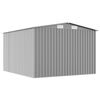 vidaXL Garden Shed 257x298x178 cm Metal Grey