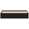 vidaXL Bed Frame without Mattress Black Oak 150x200 cm Engineered Wood
