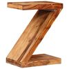 vidaXL Side Table Z-shaped Solid Acacia Wood