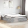 vidaXL Bed Frame without Mattress Grey Sonoma 150x200 cm King Size