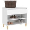 vidaXL Shoe Cabinet White 70x36x60 cm Engineered Wood