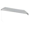 vidaXL Manual Retractable Awning Anthracite&White 400x350 cm