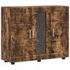 vidaXL Wooden Cabinet Smoked Oak 88.5 x 30.5 x 73 cm Engineered Wood