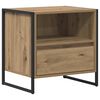 vidaXL Bedside Table with Drawer 2 pcs Artisian Oak 50 x 39.5 x 50 cm