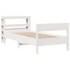 vidaXL Bed Frame without Mattress White 90x200 cm Solid Wood Pine