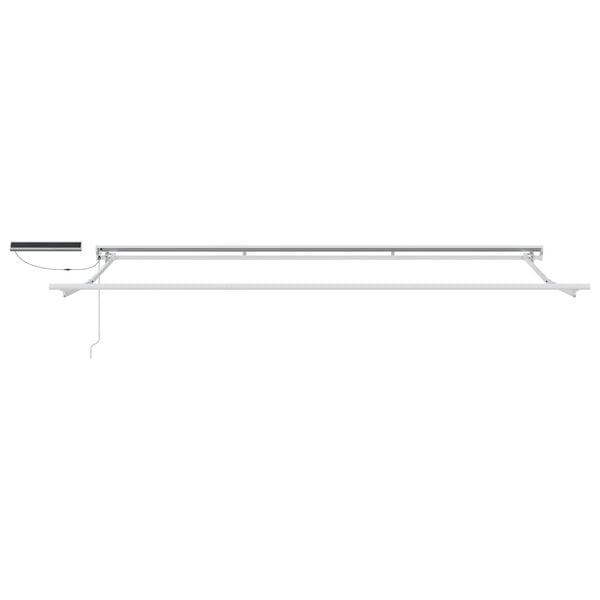 vidaXL Electric Retractable Awning White 4 x 2 m