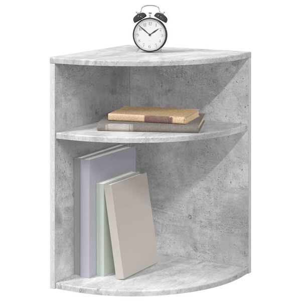 vidaXL End Table Concrete Grey 39.7 x 39.7 x 60 cm Engineered Wood