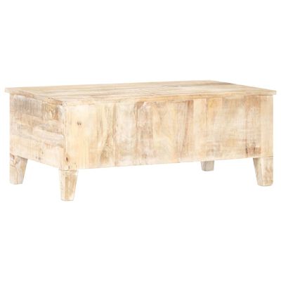 vidaXL Coffee Table 100x55x40 cm Rough Acacia Wood