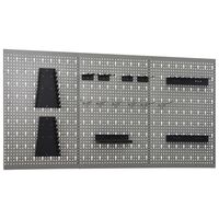 vidaXL Wall-mounted Peg Boards 3 pcs 40x58 cm Steel