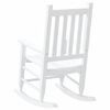 vidaXL Rocking Chairs for Children 2 pcs White Solid Wood Poplar
