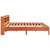 vidaXL Bed Frame without Mattress Wax Brown 200x200 cm Solid Wood Pine