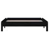 vidaXL Stack Bed without Mattress Black 100x200 cm Solid Wood Pine