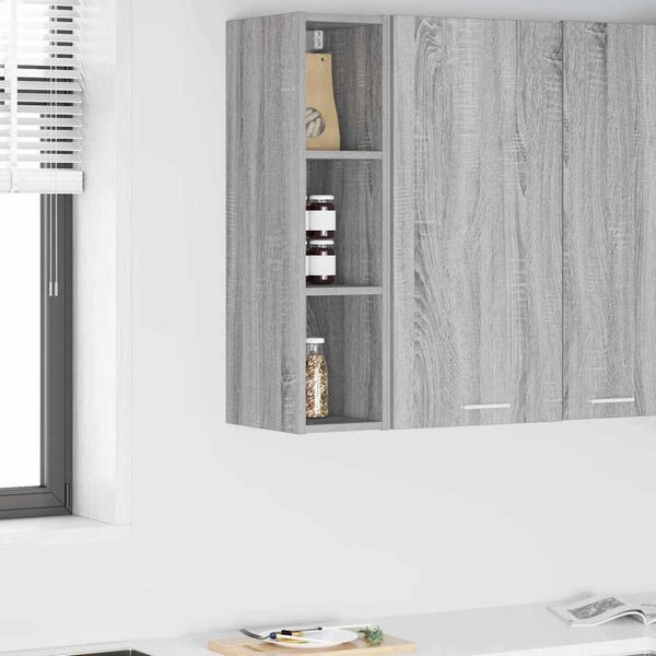 vidaXL Hanging Cabinet Grey Sonoma 20 x 29.5 x 80 cm Engineered Wood