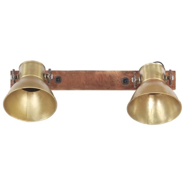 vidaXL Industrial Wall Lamp Brass 45x25 cm E27