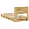 vidaXL Bed Frame with Headboard without Mattress 90x200 cm Solid Wood Oak