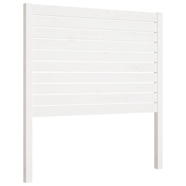 vidaXL Bed Headboard White 81x4x100 cm Solid Wood Pine