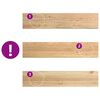 vidaXL Stair Treads 4 pcs Untreated 120x25x2 cm Solid Wood Oak