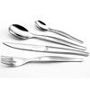 Lou Laguiole 24 Piece Cutlery Set Jet Mirror Silver