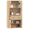 vidaXL Highboard Sonoma Oak Engineered Wood