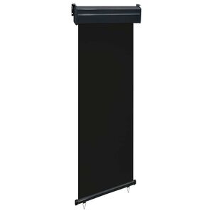 vidaXL Balcony Side Awning 65x250 cm Black