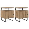 vidaXL Bedside Cabinet 2 pcs Artisan Oak 40 x 36.5 x 50 cm