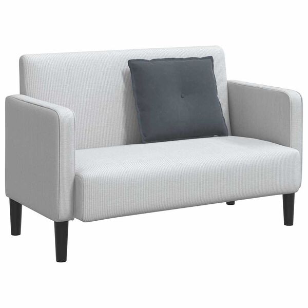 vidaXL Back Pillow Dark Grey 60 x 50 cm Corduroy Fabric