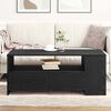vidaXL Coffee Table Black Oak 102 x 55 x 43.5 cm Engineered Wood
