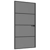 vidaXL Interior Door 102.5 x 201.5 cm Tempered Glass and Aluminium
