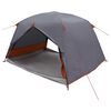 vidaXL Backpacking Tent Grey and Orange 2-Person
