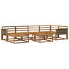 vidaXL Outdoor Sofa Set 7 pcs Natural Solid Acacia Wood