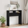 vidaXL Console Table Black Oak 78 x 30 x 80 cm Engineered Wood