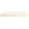 vidaXL Pocket Spring Bed Mattress Medium Cream 140x190x20 cm Faux Leather