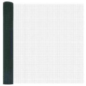 vidaXL Welded Wire Fence Green 1.4 x 10 m