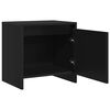 vidaXL Bedside Cabinet Black 45x34x44.5 cm Engineered Wood