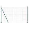 vidaXL Welded Wire Fence with Concrete Base 10 x 1.6 m (W x H)