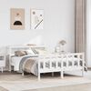 vidaXL Bed Frame without Mattress White 120x200 cm Solid Wood Pine